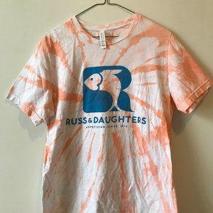 Tie Dye Russ & Daughters T-Shirt size Large